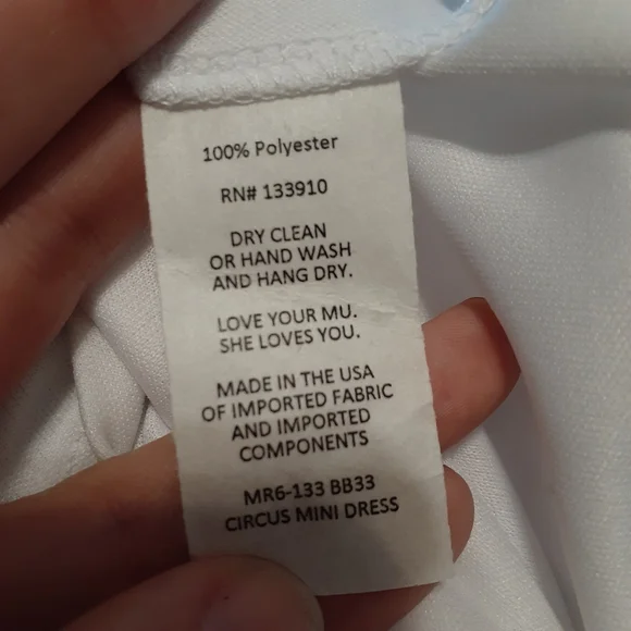 Show Me Your MuMu Blue Floral Circus Mini Babydoll Shift Dress Sz S NWOT - Picture 6 of 6